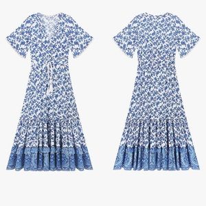 R Vivimos Boho floral dress